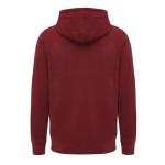 Iqoniq Abisko Zip-Kapuzenpullover aus recycelter Baumwolle, Burgunderrot Burgunderrot | XL