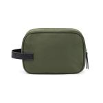 VINGA Marlow RCS recycled polyester toiletry bag, green Green, black