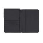 VINGA Baltimore RCS recycled polyester RFID passport cover Black