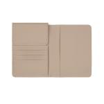 VINGA Baltimore RCS recycelte Polyester-RFID-Reisepasshülle Beige