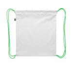 CreaDraw Kids RPET custom drawstring bag for kids White/green