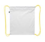 CreaDraw Kids RPET custom drawstring bag for kids White/yellow