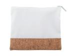 CreaBeauty Cork S custom cosmetic bag, nature Nature,white