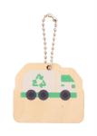 EcoRing keyring, garbage truck Nature