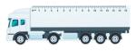 Trucker 15 Lineal LKW, 15 cm Weiß