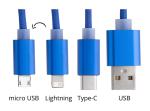 Scolt USB charger cable Aztec blue