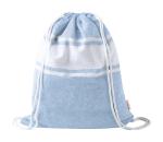 Carey beach towel and drawstring bag Light blue