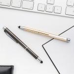 Pentic Touchpen mit Kugelschreiber Dunkelgrau