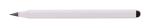 Ruloid inkless pen with ruler White