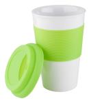 Soft Touch mug with silicone, white White, softgreen