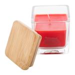 Cubama candle, strawberry Red