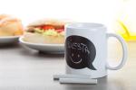 Comic chalk mug White