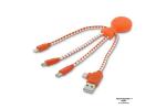 2081 | Xoopar Mr. Bio Charging cable Orange