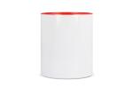 Mug subli Oslo colored inside & handle 300ml White/red