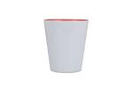 Mug subli Melbourne colored edge & handle 300ml White/red