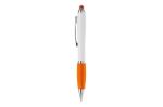 Kugelschreiber Hawaï Stylus weiß Orange/weiß