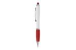 Ball pen Hawaï stylus hardcolour White/red