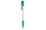 Nash ball pen rubber grip hardcolour Turquoise/white