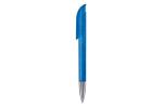 Ball pen Atlas transparent metal tip Transparent blue