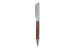 Metal ball pen and rollerball set walnut wood in gift box Timber