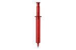 Injection pen transparent Transparent red