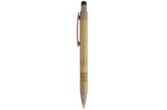 Ball pen bamboo and wheatstraw with stylus Black