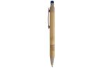 Ball pen bamboo and wheatstraw with stylus Blue/fawn