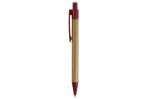 Ball pen bamboo with wheatstraw Dark red