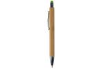 Ball pen New York bamboo with stylus Green