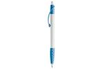 Cosmo ball pen rubber grip HC, lightblue Lightblue, offwhite