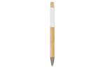 Ball pen Madrid bamboo White