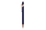 Ball pen Paris Deluxe Metal Rubberised Dark blue