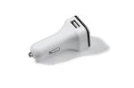 USB car charger 2.1A White/black