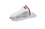 USB car charger 2.1A White/red