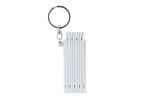 Mini foldable ruler with keyring 0.5m White