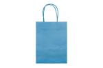 Kleine Papiertasche im Eco Look 120g/m² Hellblau