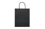 Mittlere Papiertasche im Eco Look 120g/m² Schwarz