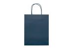 Mittlere Papiertasche im Eco Look 120g/m² Dunkelblau