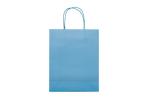 Mittlere Papiertasche im Eco Look 120g/m² Hellblau