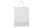 Große Papiertasche im Eco Look 120g/m² Weiß