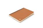 Notebook recycled leather Midi Light brown