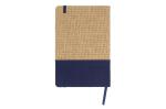 Notizbuch Jute R-PET GRS Dunkelblau