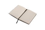 Recycled leather notebook A5 Dark grey