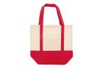 Einkaufstasche aus Baumwolle OEKO-TEX® 140g/m² 40x10x35cm Rot