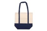 Shopping bag OEKO-TEX® cotton 140g/m² 40x10x35cm Dark blue