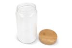 Canister glass & bamboo 1200ml Transparent