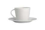 Tasse mit Untertasse Milano 160ml Weiß