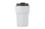 T-ceramic thermo mug with lid Zambezi 350ml White