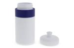 Sports bottle with edge 500ml White/blue