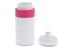 Sportflasche mit Rand 500ml Rosa/weiß